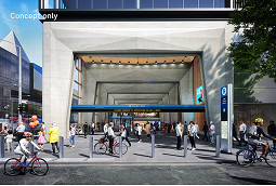 State Library Station entrance will be a key landmark in the heart of the CBD
