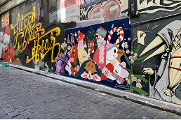 Hosier Lane is ugly, dangerous and depraved