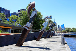 A memorial for the deceased Turning Basin on the Yarra