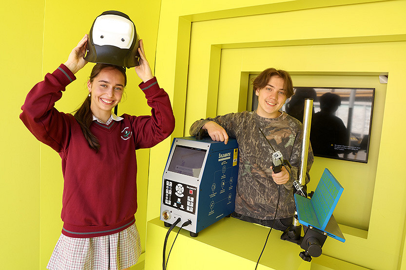 Fed Square turns into a sky-high skills showcase for VCE Vocational Major students