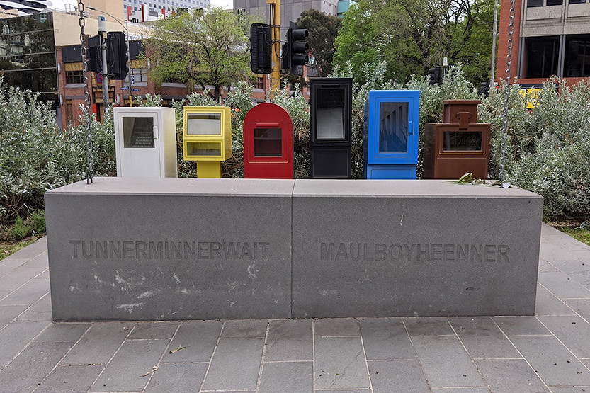 Frontier wars memorial in the heart of the city