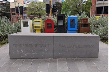 Frontier wars memorial in the heart of the city
