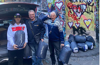 Rotary delivers winter warmth to people sleeping rough