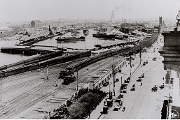 Once an ancient waterfall, now a busy port
