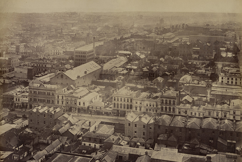 Behind the facades – Bourke St, 1875