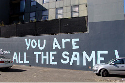 Street art versus fine art