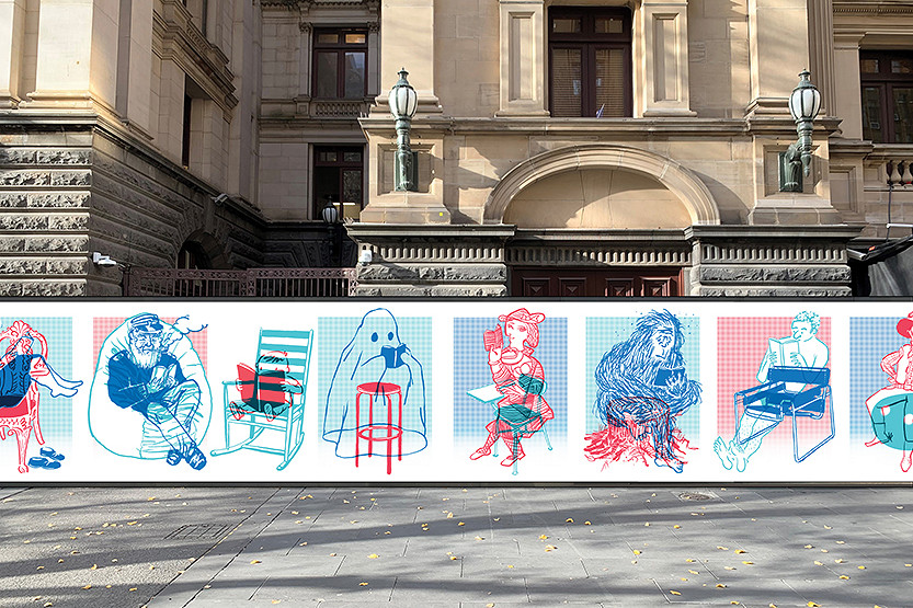 Vibrant artworks revamp construction sites with colour and creativity