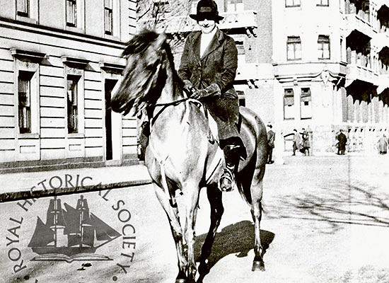 And there she was, just riding down the street …