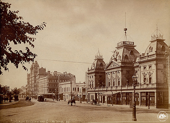 The grandeur of Spring St, early autumn 1899