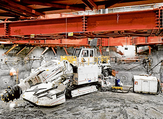 Second road header starts excavating