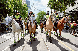 Police mark the city a “designated area”