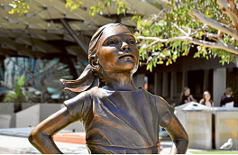 “Fearless Girl” arrives amid  fanfare, optimism and lawsuits