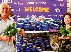 Pop-up grocery store for international students