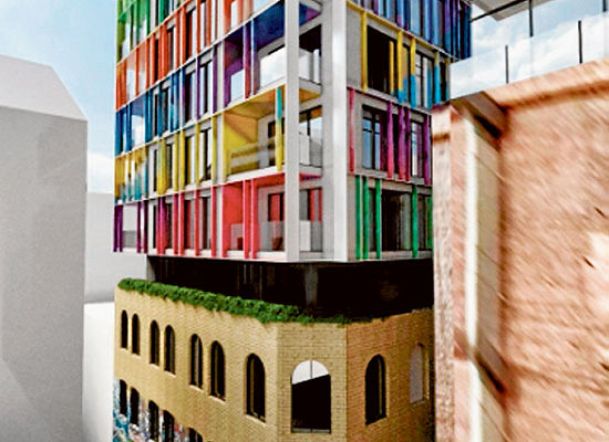 Hosier Lane apartments are only a facade