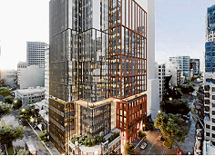 Council supports office tower at “sleazy” corner