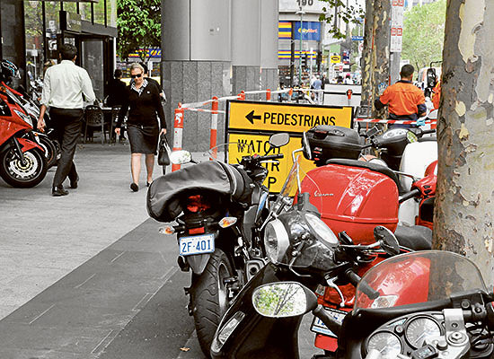 Plans to clear footpaths of motorbikes