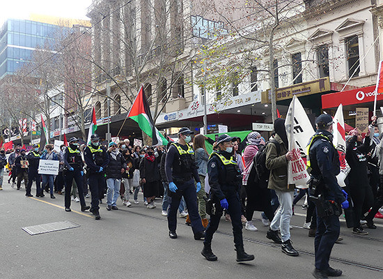 Third rally in a month amid rising tensions in Palestine