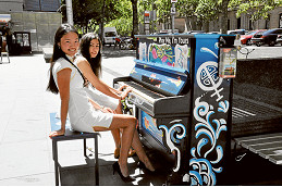Street pianos bring music