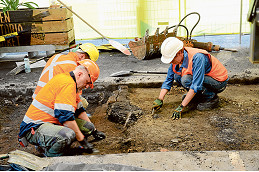 Archaeological findings at QVM 
