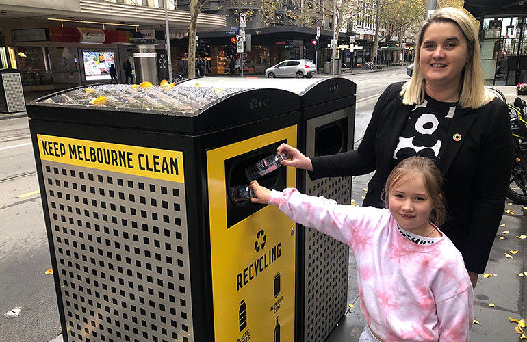 Recycling goes solar