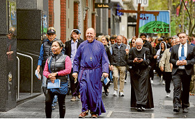 CBD walks the  Way of the Cross