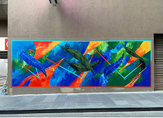 Vibrant mural brings life to iconic lane